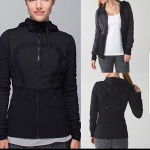 LULULEMON STUDIO JACKET SZ 8 Black